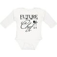 thumbnail image 3 of Inktastic Future Chef with Silverware and Hat Boys or Girls Long Sleeve Baby Bodysuit, 3 of 5