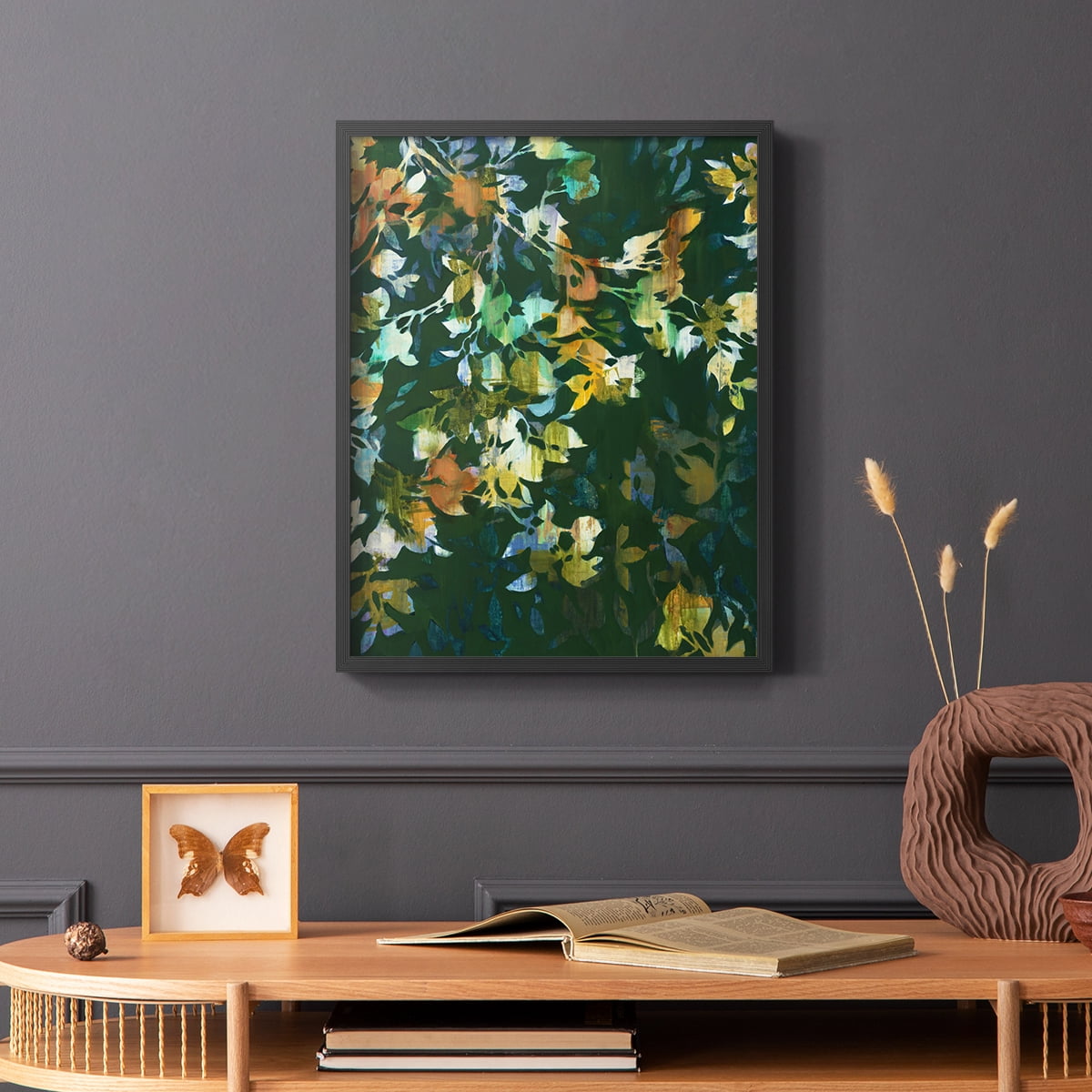 Whirlwind II Framed Print in Black Solid Wood 22 x 28 Framed Print