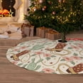 thumbnail image 2 of Cauagu 30" Christmas Tree Skirt Floral Cowboy Boots Pattern Christmas Tree Decorations Tree Mat for Xmas Decorations Occasion Holiday Home Decor -30", 2 of 7