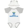 thumbnail image 3 of Inktastic Happy Hanukkah with Menorah Boys or Girls Baby Bodysuit, 3 of 5