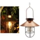 thumbnail image 4 of 1 lámpara de farol solar vintage colgante de metal para jardín con multi, 4 of 9