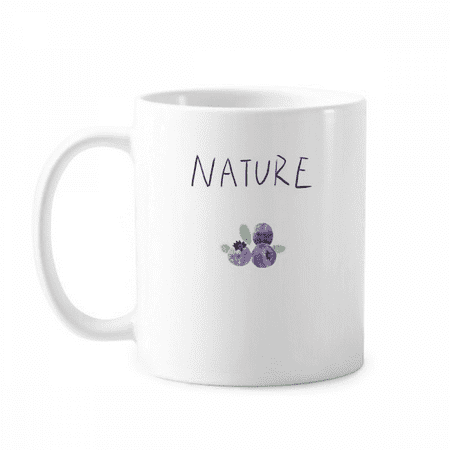 

Blueberry island Painting Mug White Pottery Classic Cerac Cup Handle 12oz