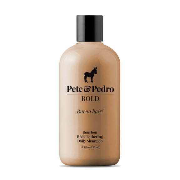 Pete & Pedro BOLD - Bourbon Scented Rich Daily Shampoo For Men, 8.5 oz.