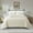 White, variant on Nanshing Myrne 7 Piece Modern Solid Color Waffle Quilt Set, Sage, King