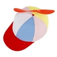 thumbnail image 6 of Toptie Propeller Hat Adult/Kids Unisex Baseball Cap Colorful Outdoor Hat Toy-Blue-kids, 6 of 6
