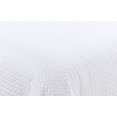 thumbnail image 5 of Marina Decoration Embroidered Stitching Coverlet Bedspread Ultra Soft Solid Bedding Summer Quilt Set with Quilted Sham, White Herringbone Pattern, 5 of 5