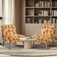 thumbnail image 4 of HELLHERO Stretch Elastic Bottom Armless Accent Chair Cover Non Slip Easy to Install Armless Accent Chair Protector for Study, Giraffe Print, 4 of 8