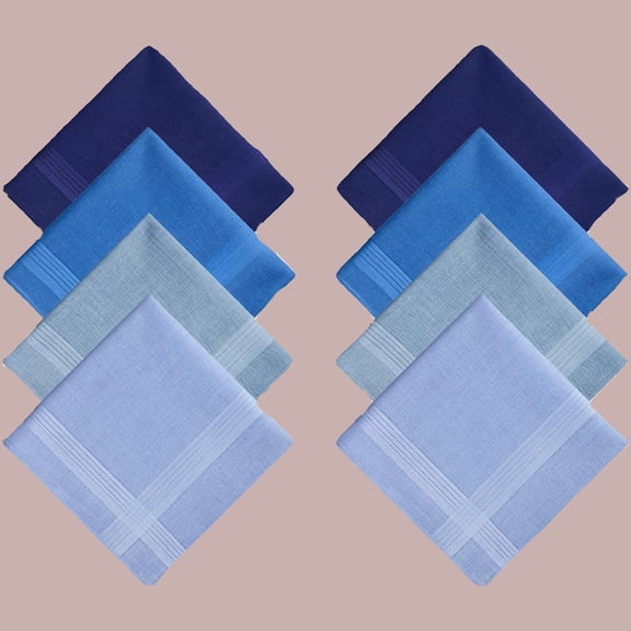 Men's Handkerchiefs Cotton Pocket Square Hankies