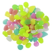 unbranded 100 Pcs Pebble Pebbles Glowing Stones Tank Decorations