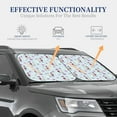 thumbnail image 4 of Easygdp Poodle Dog for 2 PCS Foldable Car Sun Shade Front Windshield Sun Protection Cover for Car, SUV, Truck-Small, 4 of 6