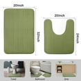 thumbnail image 3 of Unique Bargains Home Memory Foam Non-slip Washable Warm Toilet Pads Mats Rug 2 in 1, 3 of 9