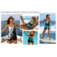 thumbnail image 3 of Plus Size Swimsuit for Women 2 Piece Bathing Suits Tummy Control Swimming Suits Black Swimsuit Sets,Size S-2XL, 3 of 8