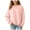 Light Pink, variant on Ulanda Girls Oversized Crewneck Sweatshirts Kids Fashion Fleece Drop Shoulder Pullover 5-14 Years (Light Pink, 7-8 Years)