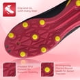 thumbnail image 2 of Botines de fútbol Vizari Bodega Firm Ground Youth, color negro/rosa, talla 6, 2 of 5