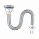 thumbnail image 1 of Kitchen Stainless Steel Sink Stopper Single Sink Drain Pipe Bathroom Sewer Accessories Kitchen Bask, 1 of 5