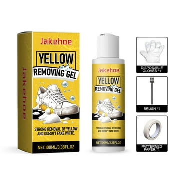 White Shoe Cleaner Kit Whitening Cleaning Gel Oxidation Removes Dirt Shoe Clean, H7X5