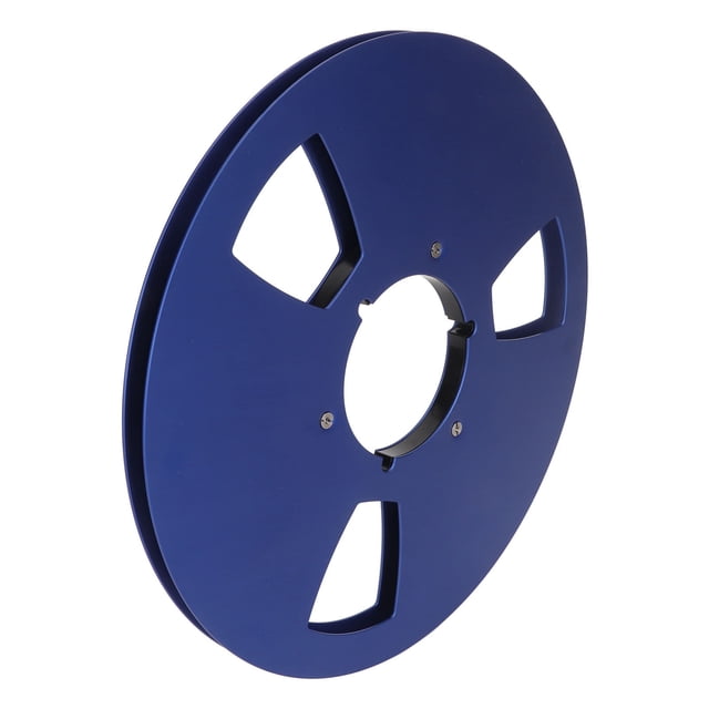 Carrete de cinta vacío de 1/4 y 10 pulgadas fácil instalación carrete de recogida de 3 orificios aleación de aluminio para grabadora de cinta de carrete a carrete