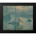 thumbnail image 2 of Monet, Claude 14x12 Black Modern Framed Museum Art Print Titled - Sunrise (Marine), 2 of 5