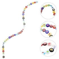 WASHWEPE  Glass Loose Bead Bracelet Assorted Beads for Jewelry Making Colorful Charms