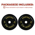 thumbnail image 4 of FlexWave Bumper Weight Plates, 35 lb Pair, Black, 2-Inch Hole, 4 of 6
