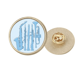 thumbnail image 1 of Broche De Oro Metálico Circular Unbranded Clásico, 1 of 3