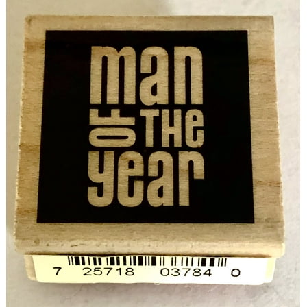 Inkadinkado Mounted Rubber Stamp, 1.5" x 1.5", Man Of The Year