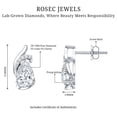 thumbnail image 4 of Rosec Jewels Lab Diamond Stud Earrings - 5X7 mm Pear Shape Diamond Earrings for Mothers Day - 1 Ct - EF-VS Grade, 18K White Gold, 4 of 6