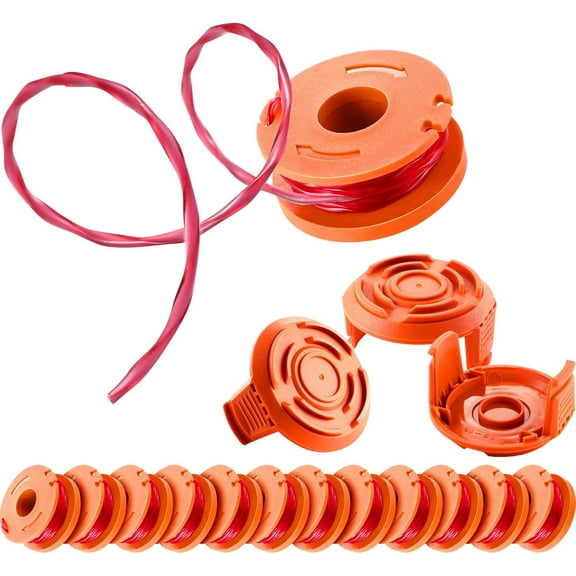 Durable Trimmer Spool Line for Worx Models, Weed Eater String Autofeed Edger Spool Replacement, Trimmer Line Refills for Wg151.5 Wg152 Wg153, Reduces Drag Using Centrifugal Force