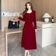 thumbnail image 2 of Ropa de mujer, estilo tiro, traje de lazo, falda de pana, traje de dos piezas, 2 of 5