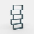 thumbnail image 5 of Ada Home Decor Furniture Multiple Tier Open Shelf Petrol Blue Barclay Modern Bookcase, 5 of 7