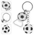 thumbnail image 2 of KAKOWELY 2 llaveros abridores de botellas de aleación de zinc con forma de pelota deportiva, herramienta para abrir botellas de cerveza y bebidas., 2 of 4