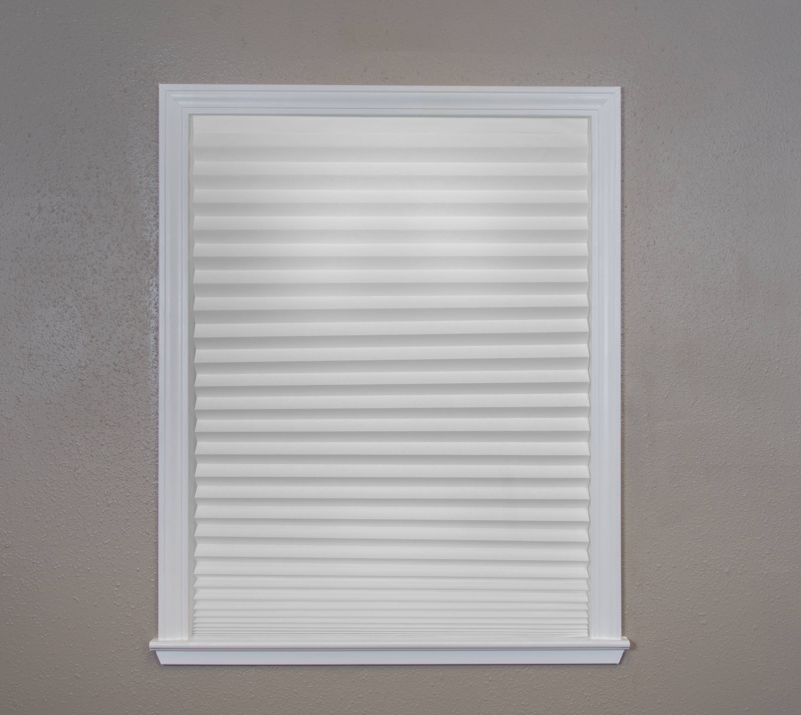 Redi Shade No Tools Original Light Filtering Pleated Paper Shade White, 36 in x 72 in