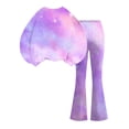 thumbnail image 5 of XZNPDUCQ 8-9 Years Girls Outfits Toddler Girls Fall Winter Clothes Girls Long Sleeve Top Pants 2PCS Set A248-Light Purple, 5 of 8