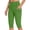Green, variant on Women's High Waist Compression Workout Shorts, Tummy Control Knee Length Yoga Shorts with Side Pockets, Stretchy Athletic Biker Shorts for Running Gym Training Daily Wear Black S