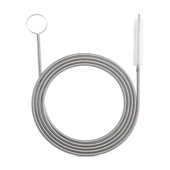 Nylon And Stainless Steel Flexible Refrigerator Cleaning Brush For Drain Pipe Dredge And Car Use