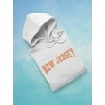 thumbnail image 3 of New Jersey Varsity Style Hoodie Men - Men Hoodie, White, 2XL, 3 of 4