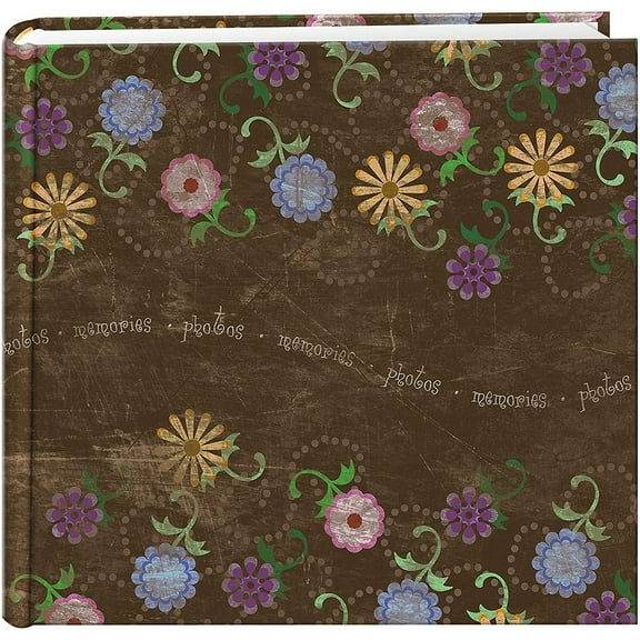 AGED FLORAL 2-up 4x6 bookbound album by Pioneer - 4x6