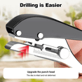 thumbnail image 4 of Portable Hole Punch Tool, Single Hole Puncher for Paper Plastic Cardboard, Heavy Duty Single Hole Punch for ID Card 8mm, 4 of 6
