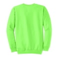 thumbnail image 5 of Mens Core Fleece Classic Crewneck Cotton/Poly fleece Sweatshirt Neon Green XL, 5 of 5