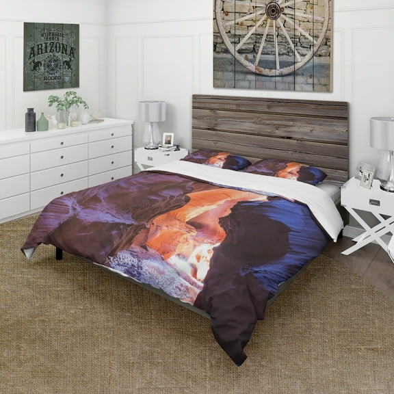 Designart 'Happy Canyon fantastic scene' Canyon Photography Duvet Cover Set