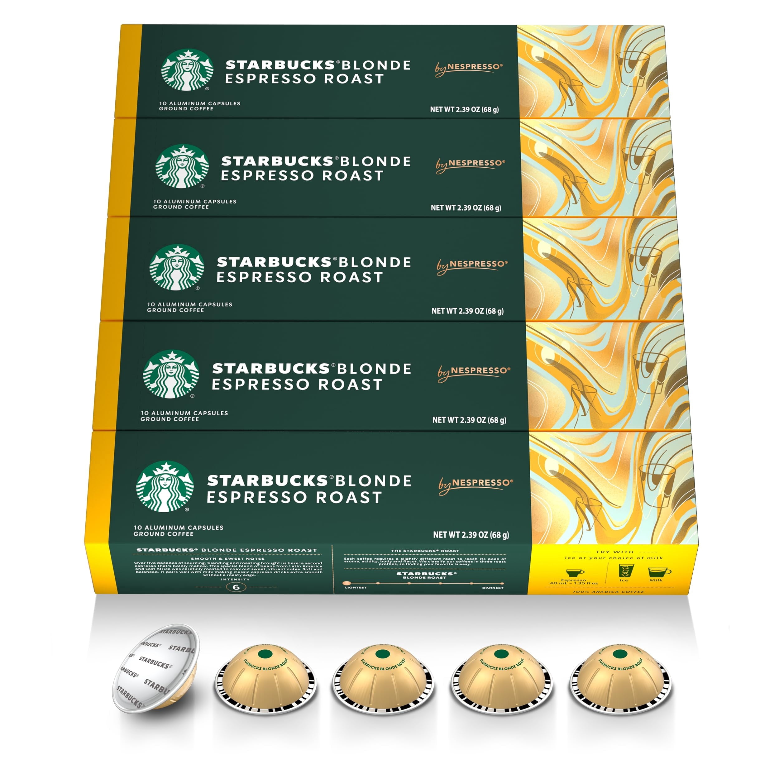 Nespresso Capsules Original, Ristretto, Dark Roast Espresso Coffee