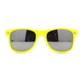 thumbnail image 2 of Classic Iconic Silver Mirror Lens Horn Rim Sunglasses Yellow, 2 of 4