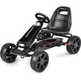 thumbnail image 1 of Go Kart de Pedales Costway para Niños Negro con Asiento Regulable Embrague Freno de Mano, 1 of 8