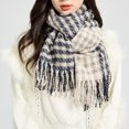 thumbnail image 5 of Neck Scarf Plaid Winter Scarf Classic Warm, 5 of 5