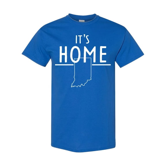 Inktastic It's Home State of Indiana Outline T-Shirt