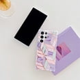 thumbnail image 4 of Galaxy S22 Ultra Case Marble for Girls Women, Slim Fit Shockproof Protective Hybrid Soft TPU Bumper Cover Phone Cases for Samsung Galaxy S22 Ultra 6.8 inch 2022, Pink Blue Marble, 4 of 11