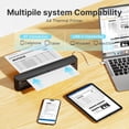 thumbnail image 5 of SWIFINT Portable Thermal Printer, Compatible with IOS Android Laptop, Pocket-Sized Mobile Printer for Office Home School Black, 5 of 8