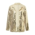 thumbnail image 2 of Douhoow Sequins Jacket for Women Open Front Blazer Sparkle Top Casual Cardigan Jacket, 2 of 9