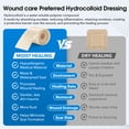 thumbnail image 2 of Hydrocolloid Bandage Roll (2in*16ft), Highly Absorbent Hydrocolloid Dressing Patch Bandages for Wound Care, Burn, Blister,Pimple, Acne Care, Waterproof & Cut to Size, 2 of 7