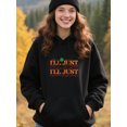 thumbnail image 4 of Bold Festive Thanksgiving Hoodie for Men Women, Funny Turkey Graphic Pullover Hooded Sweatshirt, Cozy Cotton Poly Blend, Holiday Fall Outfit, 4 of 5